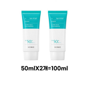 싸이닉 엔조이 슈퍼 마일드 선 에센스 SPF50+ PA++++, 100ml, 2개