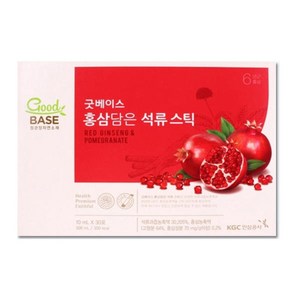 정관장 굿베이스 홍삼담은 석류 스틱 10ml*30포 석류와 홍삼을 한번에 면역력 피로개선, 300ml, 2개