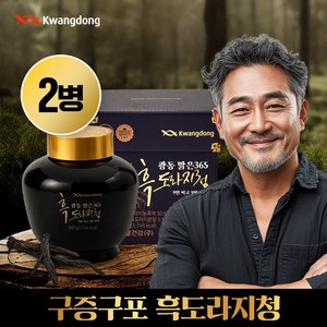 광동맑은365 국내산 흑도라지청 구증구포 도라지진액, 2개, 500g