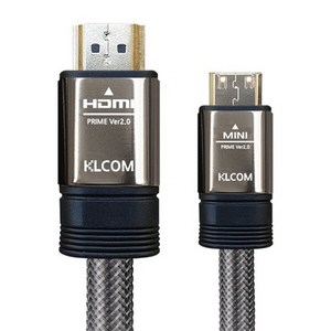 [케이엘시스템] Mini HDMI to HDMI 2.0 변환케이블 KL21 [1.5m], 1개, 1.5m