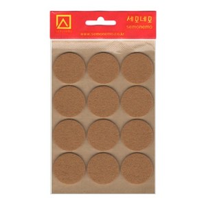 세모네모 SM15-102 소음방지라벨 지름30mm 12pcs, 1개