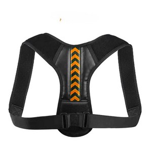 굽은등교정기 굽은어깨교정기 Back Postue Coecto Anti-camel Coection Belt Adjustable BackShoulde fo Clavicl, [01] BLACK GREEN, 1개