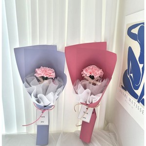 카네이션 꽃볼펜 스승의날 어린이집 유치원 선생님 졸업식 선물, 2.퍼플, 2.장미꽃볼펜