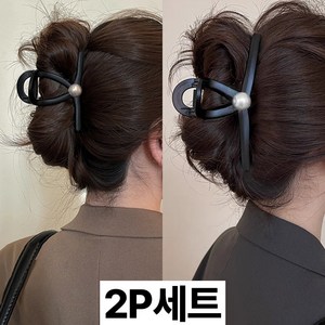 미다미 [2P세트] 리조네로 센터 펄 포인트 집게핀