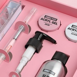 단지네일 썸머피치 아크릴젤네일 세트, 아크릴젤 2종세트 [스킨＋클리어], 1개