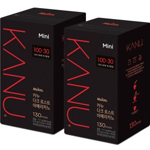 카누 다크로스트 아메리카노 원두커피믹스, 900mg, 130개입, 2개