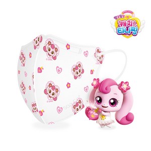 캐치티니핑 시즌3 새부리형 마스크 하츄핑, 소형xs(6세~10세), 2개, 20매입