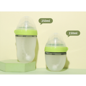 실리콘 젖병 250ml + 150ml 세트, 2개