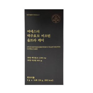 에스더포뮬러 여에스더 맥주효모 비오틴 울트라 케어 (4g x 14포) 3박스 홈쇼핑 동일 제품, 56g