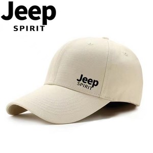 JEEP SPIRIT 스포츠 캐주얼 야구 모자 CA001, 베이지, 1개