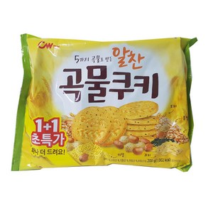 청우식품 알찬 곡물쿠키, 200g, 4개