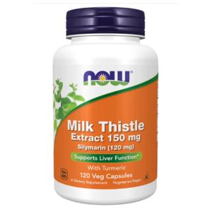 나우푸드 실리마린 밀크 시슬 추출물 터메릭 포함 150mg 베지 캡슐, 120정, 1개