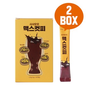 사사오오 맥스컷피 카테킨 커피 맥스 44 / 55, 4g, 30개입, 2개