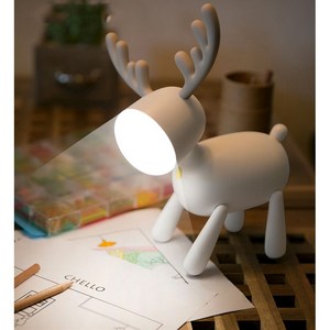 크리스마스 장식품 루돌프 LED 무드등 조명등 생일선물 램프 책상 스탠드 USB충전식 소야등