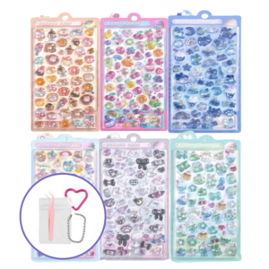 크랜브랑 NEW DIY 다꾸 3D 입체 스티커, 6개, 시즌3