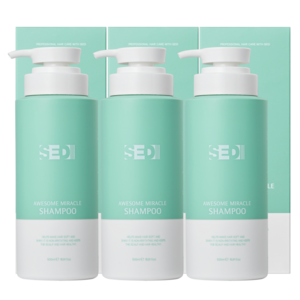 부드러운 미용실 단백질 샴푸 손상모 모발케어, 3개, 500ml