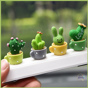 글로리 자동차 주차번호판 안심 주차전화번호판, 1개, 선인장화이트