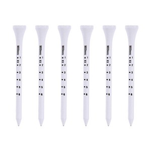 WIZMAX 클래식 골프티 눈금 원목 우드티 83mm 깊이조절 나무 롱롱티, 150개입