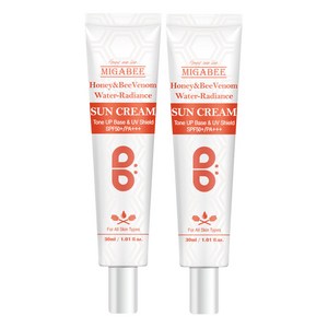 미가비 워터래디언스 메이크업베이스 화이트 SPF50+/PA+++, 2개, 30ml