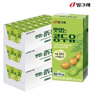 빙그레 맛있는 콩두유, 200ml, 72개