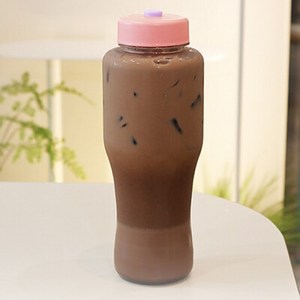 아이스 스탠다드 픽업보틀 빨대캡 1000ml 1L 1리터, 01.용기-옐로우캡-민트마개, 1개