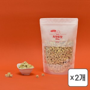 펫프리카 동결건조 메가 트릿 대용량 고양이 강아지 간식, 320g, 2개