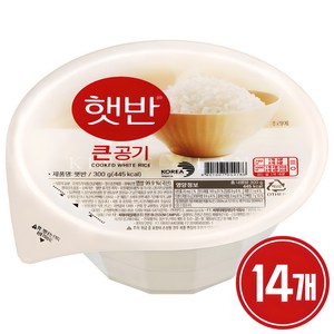 햇반 백미밥, 300g, 14개