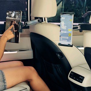 셀그립 차량 헤드레스트 핸드폰 거치대 2개, 블랙