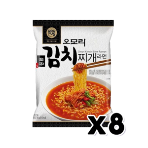 오모리 김치찌개라면 봉지면 160g x 8개