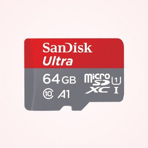 샌디스크코리아 공식인증정품 마이크로 SD 카드 SDHC ULTRA 울트라 QUAB 64GB, 1개