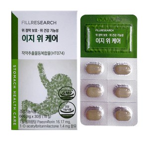 이지 위 케어 600mg x 30정 15일분 위 건강 작약추출물, 1개