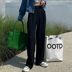 데일로엔 여성 와이드 버튼 일자 팬츠