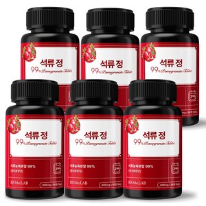 석류99% 갱년기 에스트로겐 영양제 고함량 석류추출물 바이오더랩, 6개, 90정