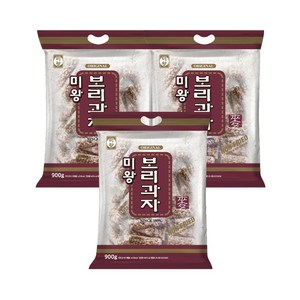 미왕 보리과자 대용량 한봉지 길쭉이 보리스낵 죠리퐁 막대과자, 900g, 3개