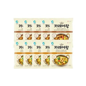 청정원 카레여왕 구운마늘&양파, 108g, 10개