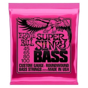 Ernie Ball 베이스 스트링 레귤러 슬링키 니켈 도금 녹 방지 5 4 악기 2832 라이트 50-105, [02] 2834 Super 45-100, 1개