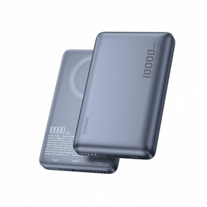 Toocki 툭키 대용량 맥세이프 마그네틱 무선 초고속 보조배터리 10000mAh, 불루