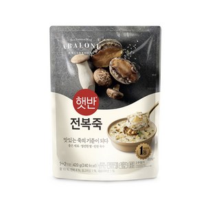 CJ 햇반 소프트밀 전복죽 420g x 21개 비비고 파우치죽