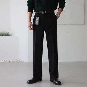 로아 핀턱 세미와이드 링클프리 스판 슬랙스(4color)