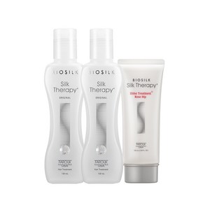 실크테라피 오리지널 헤어에센스 130ml x 2개 + 샤인 트리트먼트 로즈힙 100ml