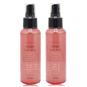 어퓨 라즈베리 식초 헤어 미스트 105ml+105ml 약산성, 2개, 105ml