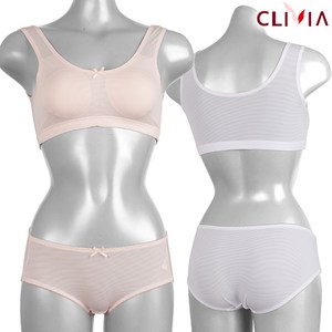크리비아 아동 쥬니어 에어로쿨 노와이어 탑브라 팬티세트 6063AAS