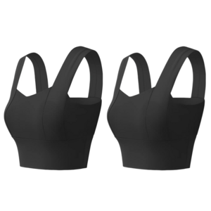 노리엘 여성 스포츠브라탑 요가커버업 요가 브라탑 [2개 1Set]