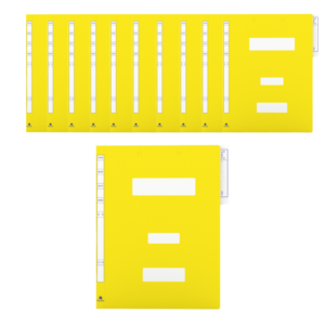 미령문구 pp정부파일 A4 20개입, 노랑