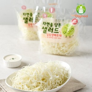데이밀 자연을담은 샐러드 실속 양배추 채 100g 국내산 바로 먹는 야채 채소, 10개