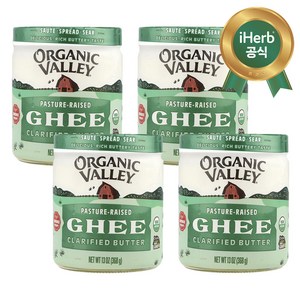 올가닉벨리 4개X 유기농 기 정제 버터 368g(13oz), 368g, 4개