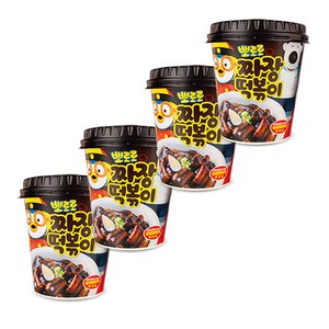 [뽀로로 1박스] 짜장 떡볶이 4개입 (짜장4) 맛있는 어린이 간식!!, 110g, 4개