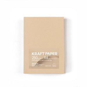 PaperPhant 크라프트지 Kraft Paper, 연한 브라운 A4 250매 120g