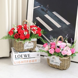 어버이날 비누장미 꽃 보스꼬 카네이션 바구니 기념일 선물, 보스꼬 카네이션 핑크 돈꽃바구니형