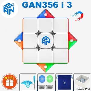 스네이크큐브 스큐브 루빅스큐브 333큐브 간큐브 GANi3 캐리 스마트 매직 큐브 마그네틱 3x3 전문 블루투스 로봇 속도 퍼즐 3x3x3 어린이용 장난감, 1.GAN i 3, 1개